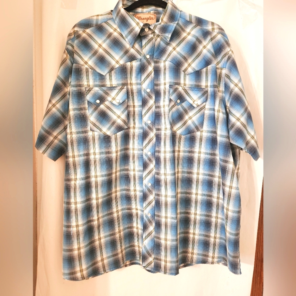 Wrangler Western Fashion Snaps Shirt 2XL /2XG/ 2GT